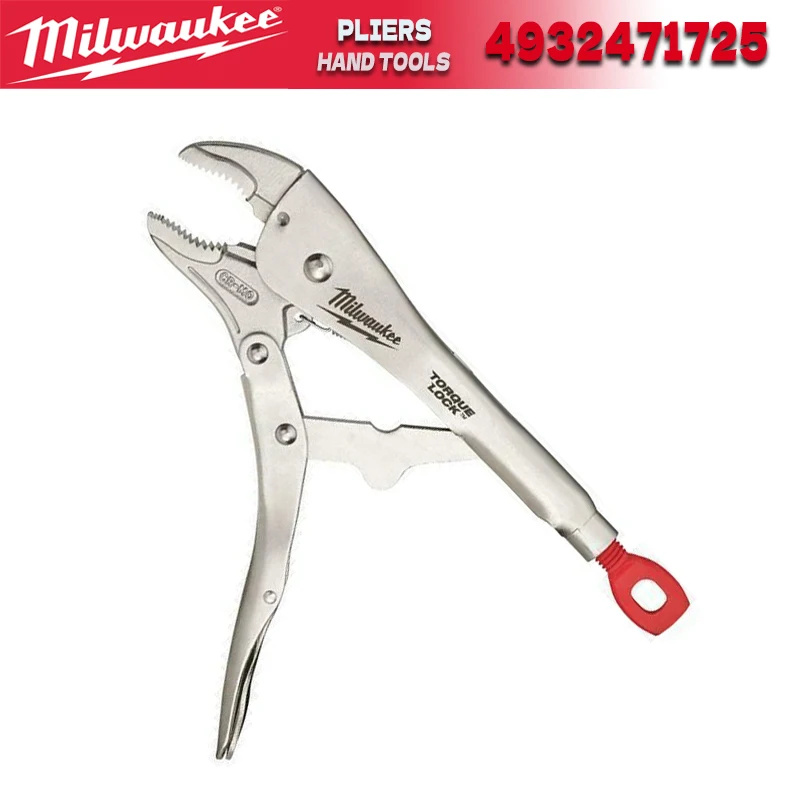 MILWAUKEE 10 Zoll Drehmomentverriegelbare gebogene Backen-Greifzange 250 mm Leichte multifunktionale Verriegelungszange 4932471725/48-22-3420