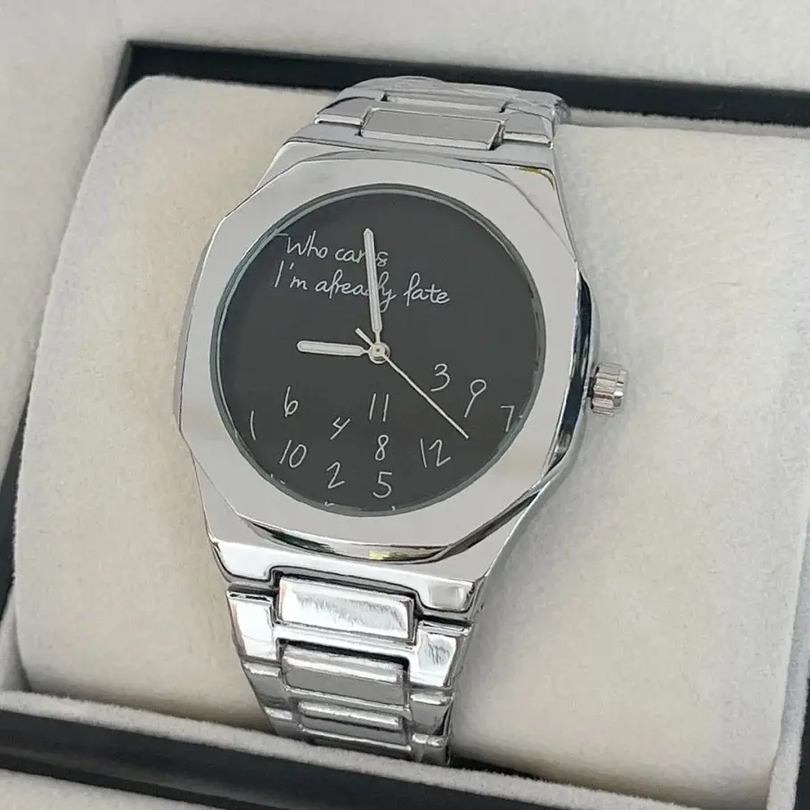 

European and American High-End Luxury Men's Watches, Graffiti Number Pattern, Business Casual Simple Fashion Accessories, High-End Men's Watches, Suitable for Wearing in Various Occasions, Fashionable Gift Watches