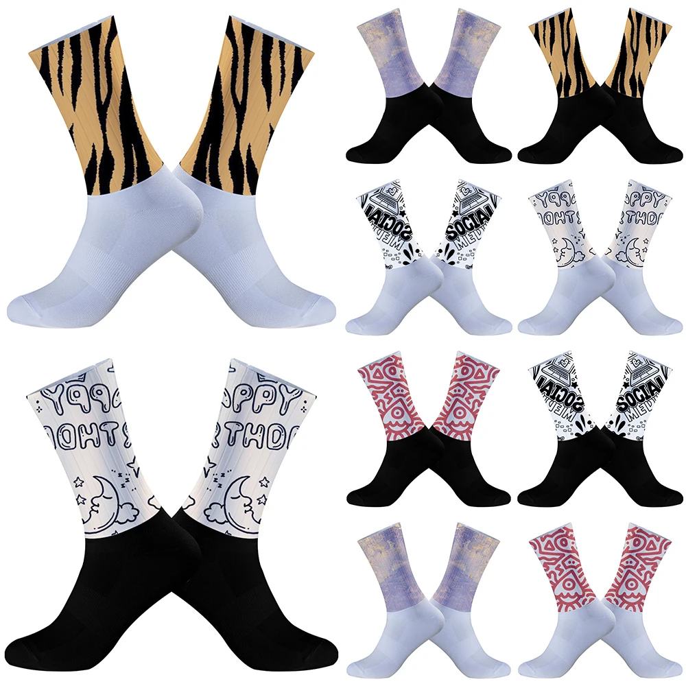 Pro Team Rad socken Sport Anti-Rutsch-Silikon Fahrrads ocken neue Sommer Rad socken