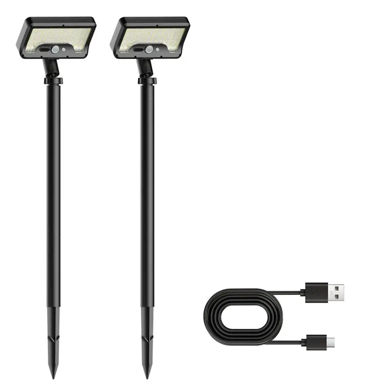 

AT14 92 Ledpathway Lights With Motion Sensor And USB Charging Ideal For Yard,Sidewalk