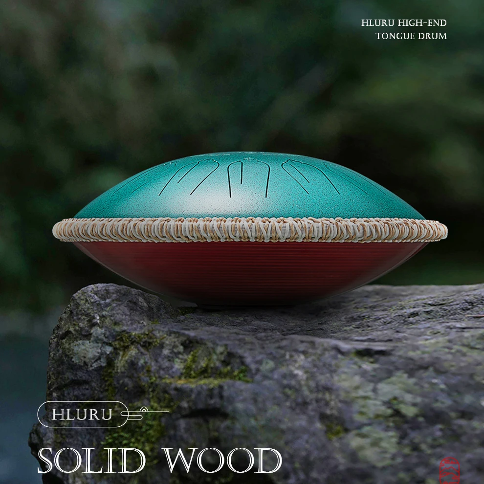 Hluru-llave de tambor de lengua de acero eléctrica C, 440HZ, Handpan, 14 pulgadas, 15 notas, 432HZ D Kurd, captación integrada, terapia de Yoga y meditación
