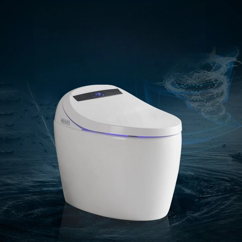 Slim toilet, automatisch stroomuitval, geïntegreerd toilet met zijknop