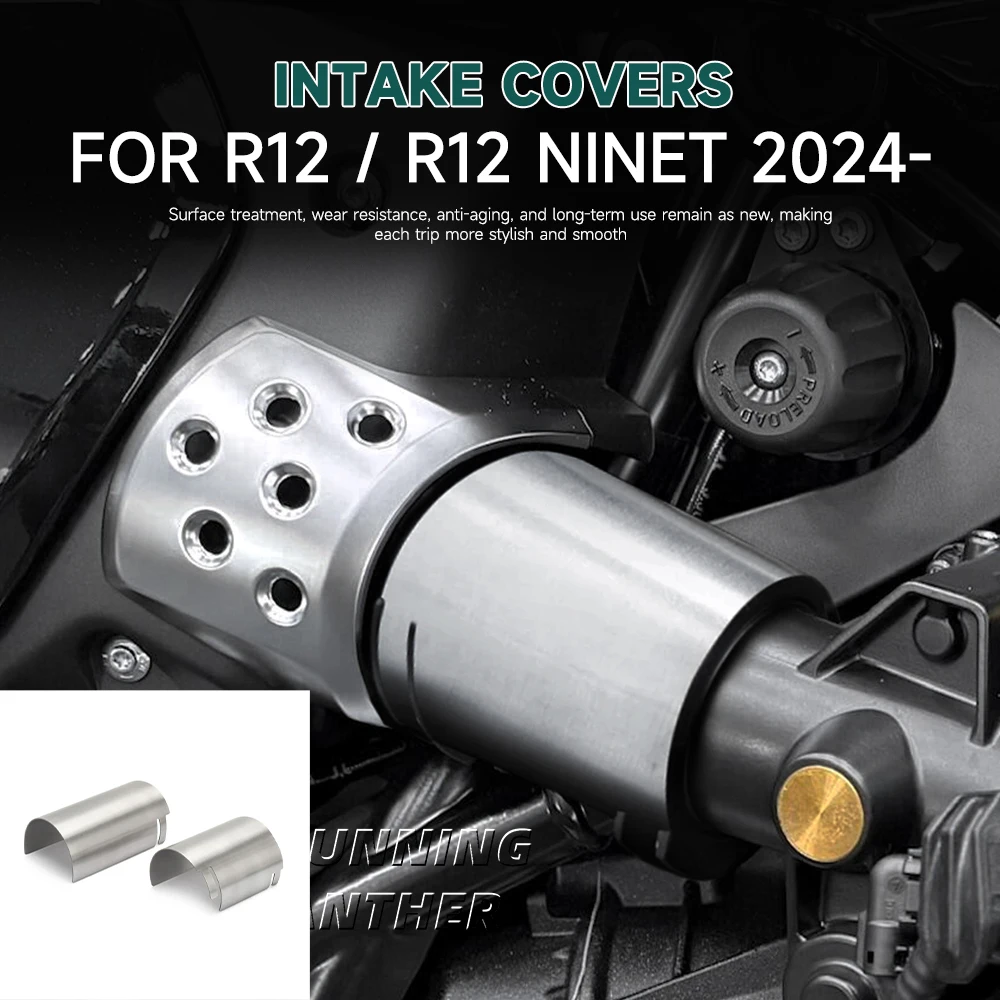 

2024-2025 For BMW R12 NineT Stainless Steel Air Intake Protective Cover Guard Kit Motorcycle Parts Accessories