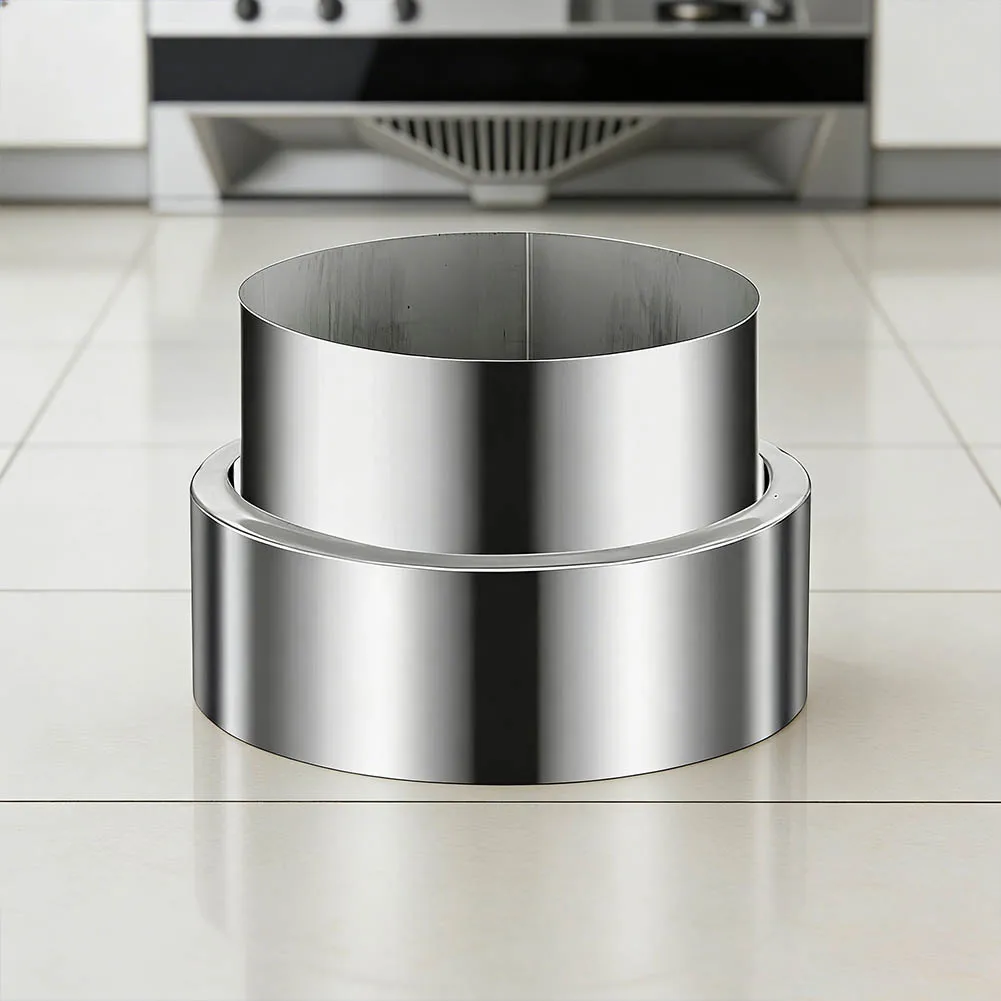 Bend Style Flue Pipe Reducer 120mm to 100mm for Stove Stainless Steel Adapter for Fireplace Smoke  Bend Style Flue