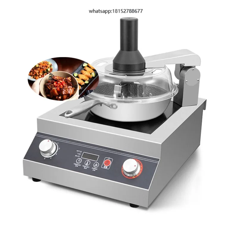 Electric Automatic Cooking Machine Flat Pan Fried Rice Cooker Commercial Kitchen Equipment