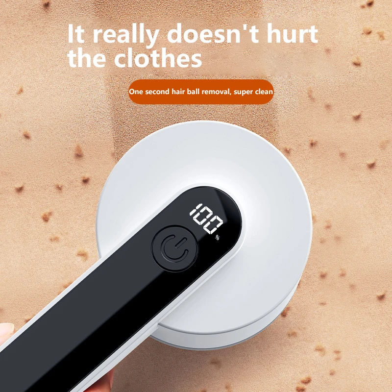 Home Rechargeable Clothing Sweater Trimmer With Led Digital Display Hair Ball Trimmer
