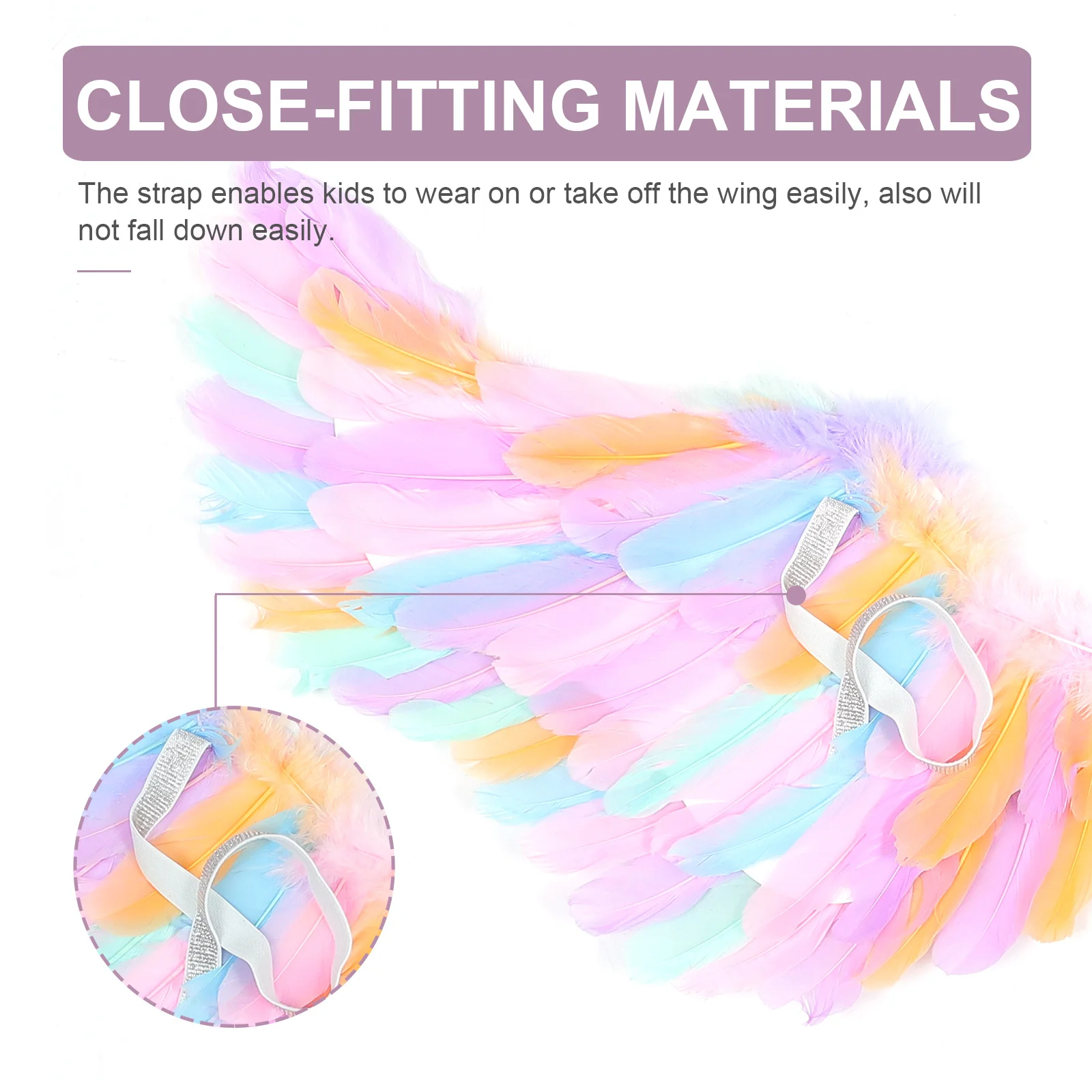 1 مجموعة يونيكورن Hairhoop الملاك الجناح الدعامة الاطفال زي خفيفة الوزن تنفس الجنية الجناح فتاة أداء حفلة وحيد القرن Hairhoop