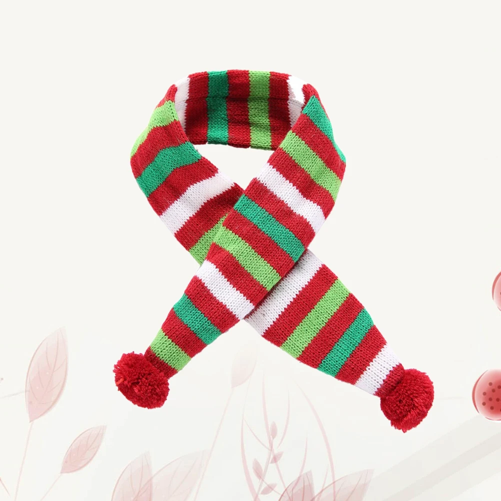 

Pet Scarf Christmas Accessory Xmas Warm Crochet Pets Dog Neck Puppy Decoration Keep