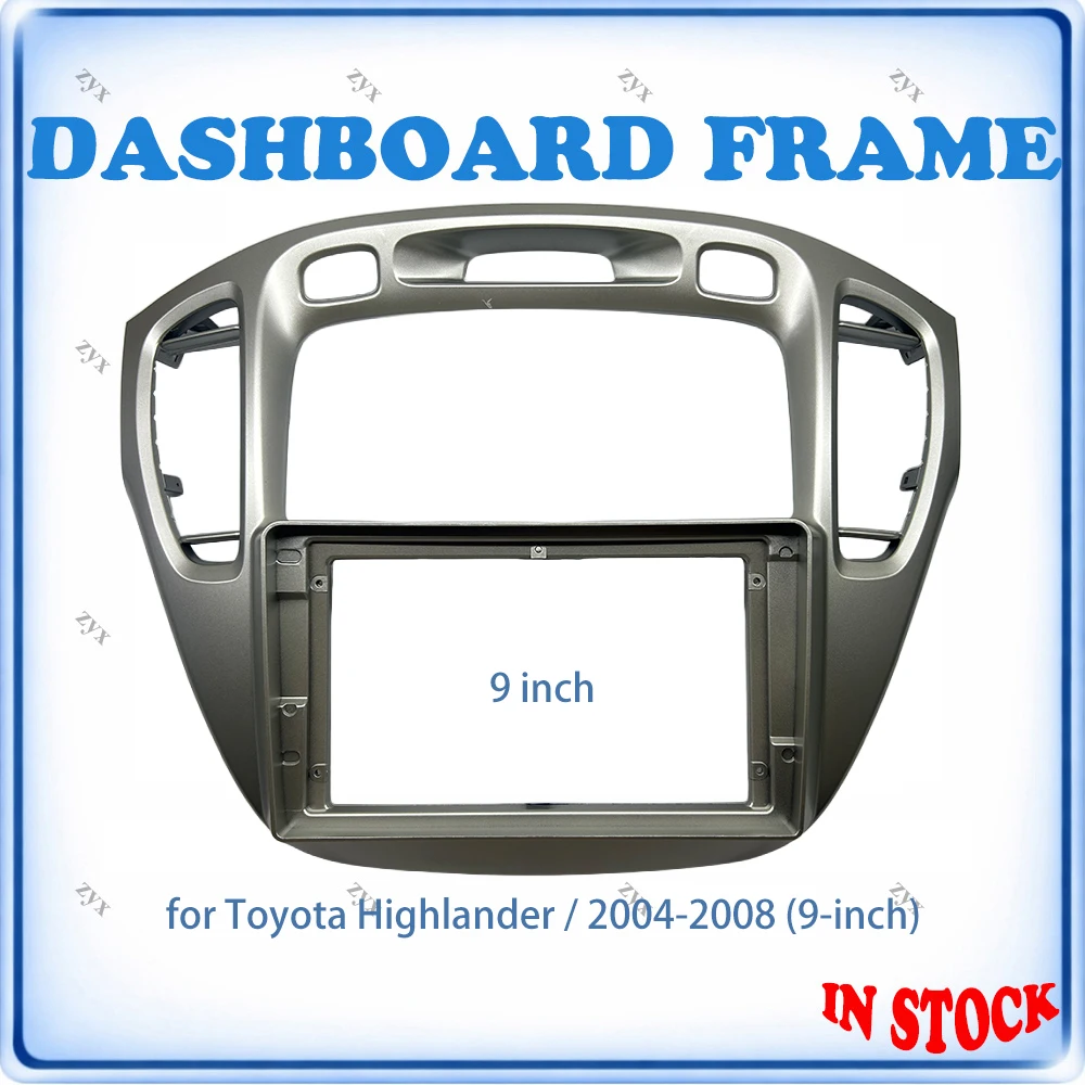 

Car Radio Fascia Frame For Toyota Highlander 2004-2008 9 inch Stereo Canbus Wiring Harness