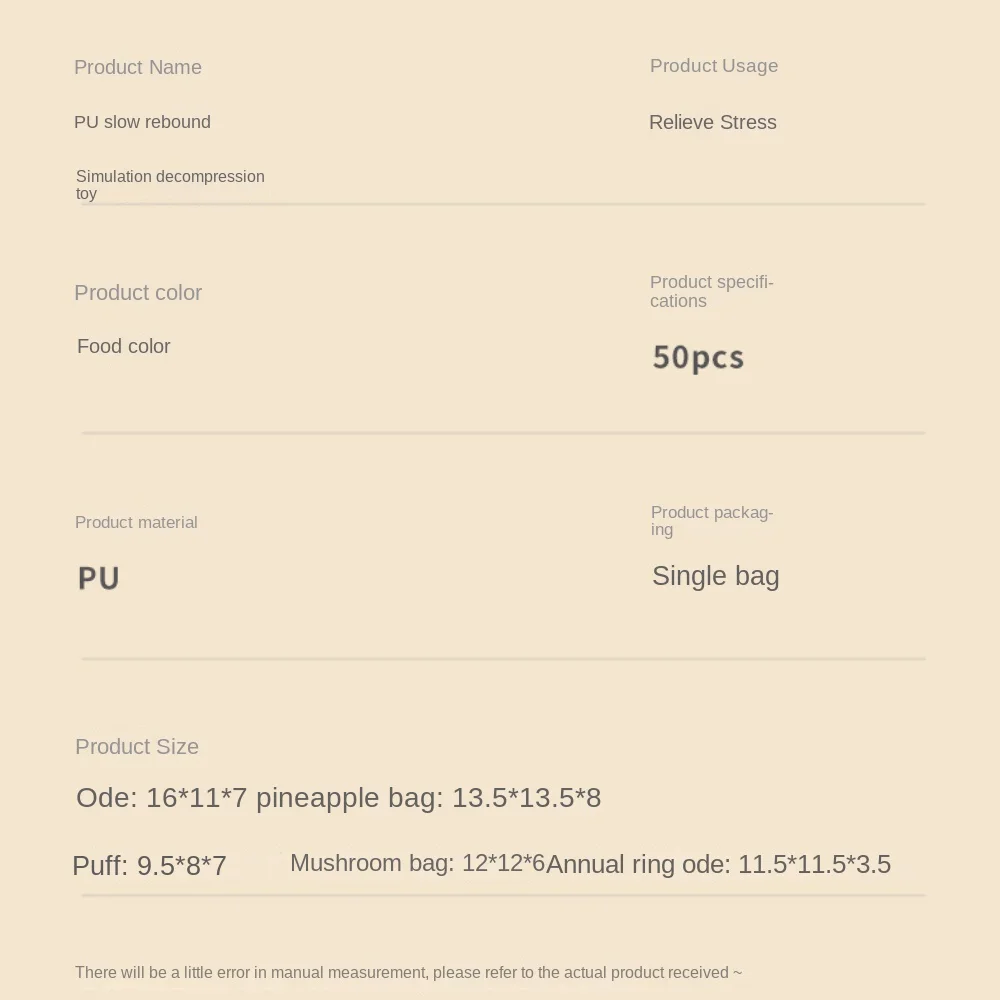 Simulation de nourriture, jeu de pain, beignets à rebond lent, PU, dessert à presser, gâteau, bouffée douce, cadeau à rebond lent