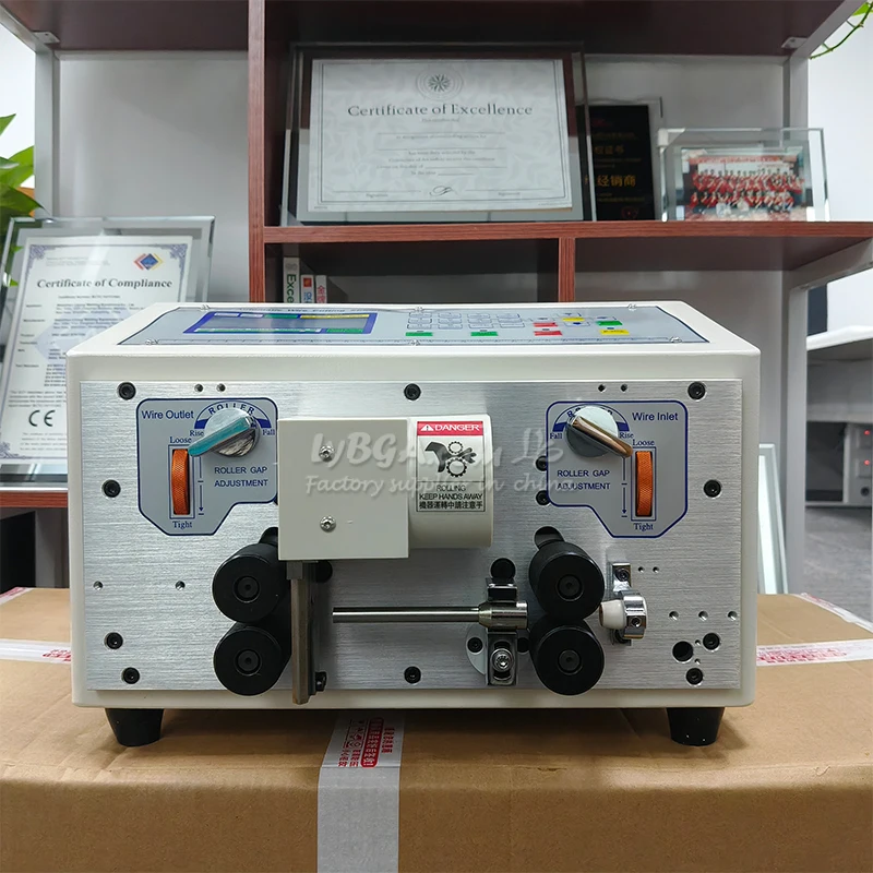 508E SWT-608-EN 4 Wheels Drive Peeling Stripping Cutting Machine for Computer Automatic Wire Stripping Machine 0.1 to 6mm2