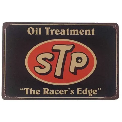 STP Metal Tin Sign Motor Oil Petrol Shed Bar Garage Man Cave 30cmx20cm --Tin Sign