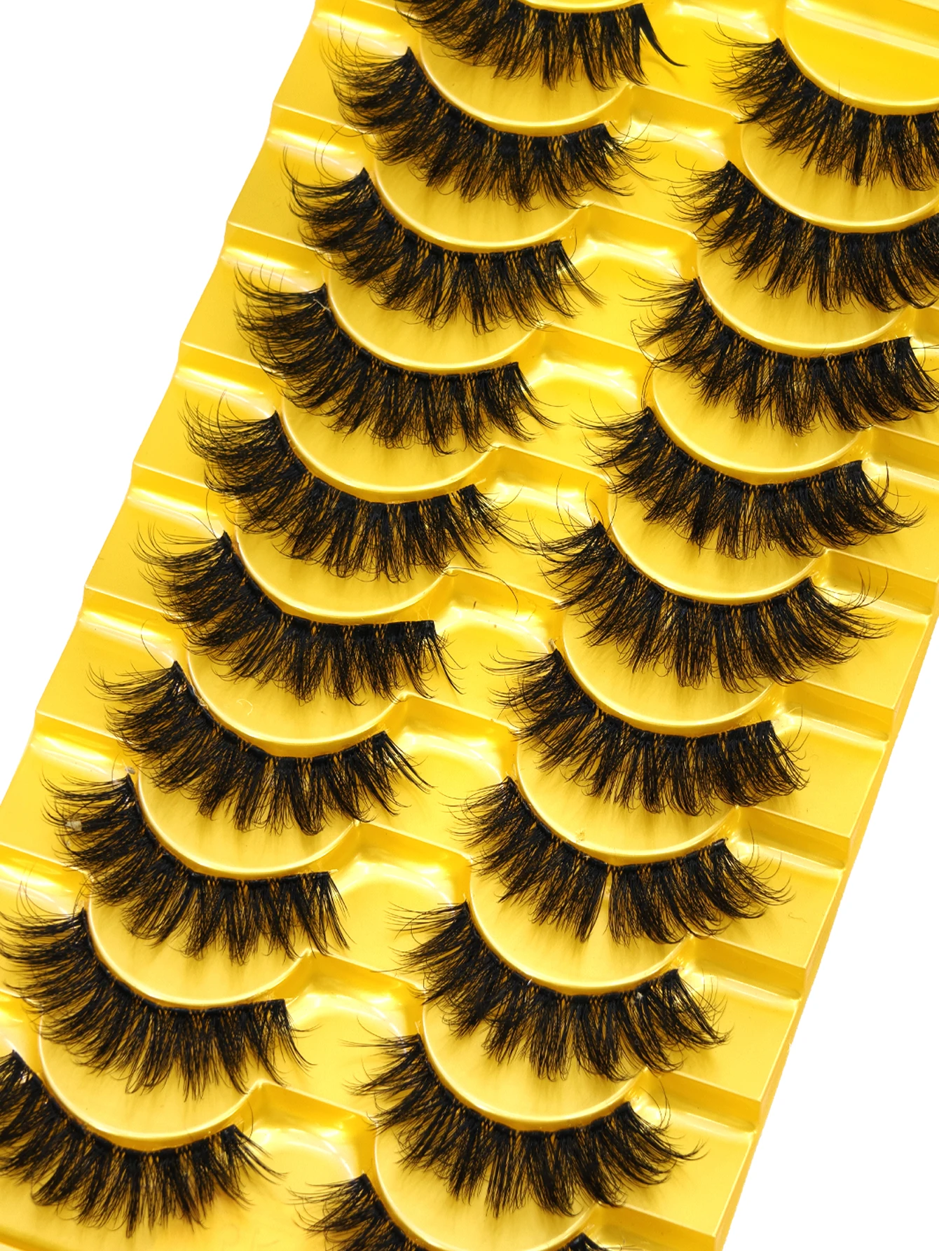 HBZGTL10Pairs 8D Mink Lashes Natural Mink False Eyelashes Dramatic Volume Fake Eyelash Extension Faux Cils Wholesale Makeup Tool