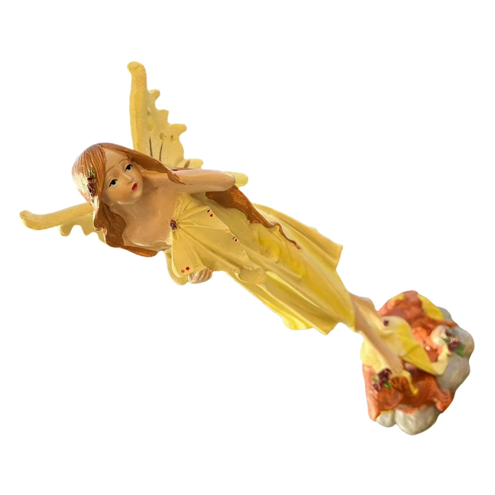 

Garden Fairy Statue Resin Angel Home Decor Mini Figurine Versatile Decoration Artistic Charm Outdoor Indoor Plants