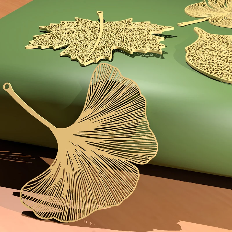 Chinese Style Handmade Hollow Book Mark Golden Flower Metal Bookmarks Reading Marker For Book Lover Gifts For Friend Collection