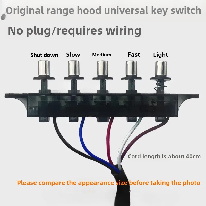 Range Hood Switch Keypad Universal Accessory 5 Keys Switch Control Board
