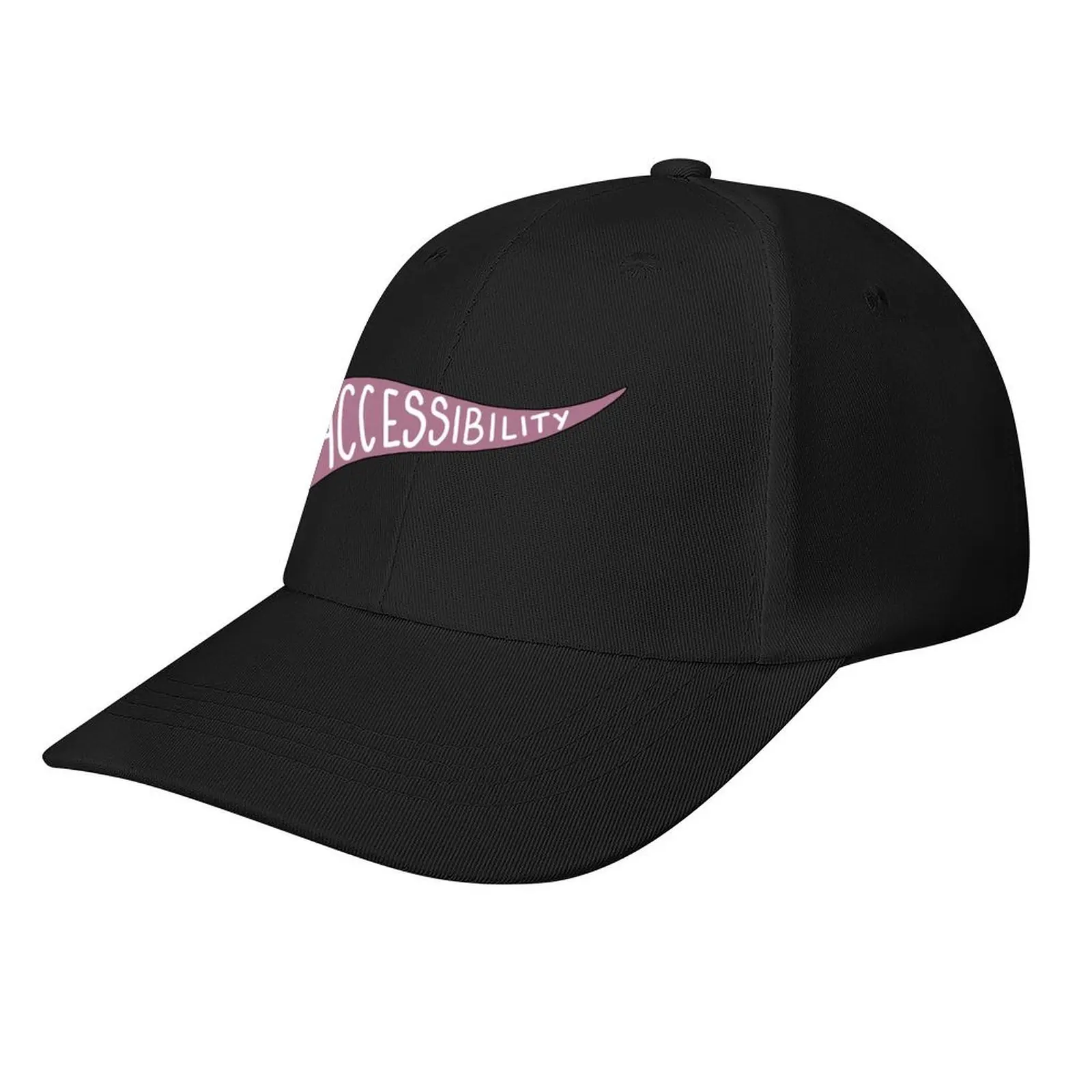 

Accessibility Pennant Mauve Baseball Cap Big Size Hat Ball Cap Luxury man cap Beach Outing Mens Hats Women's