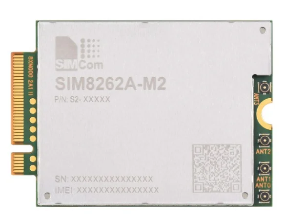 SIM8262A-M2 SIMCom original 5G module, M.2 form factor, Qualcomm Snapdragon X62, Applicable Americas