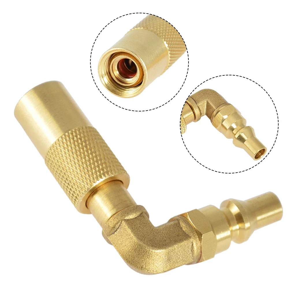 Brass Oven Propane Gas Adapter Quick Connect Adapter 9/16 Inch To 1/4 Inch Connector For Ovens, Grills, Heaters BBQ Tools