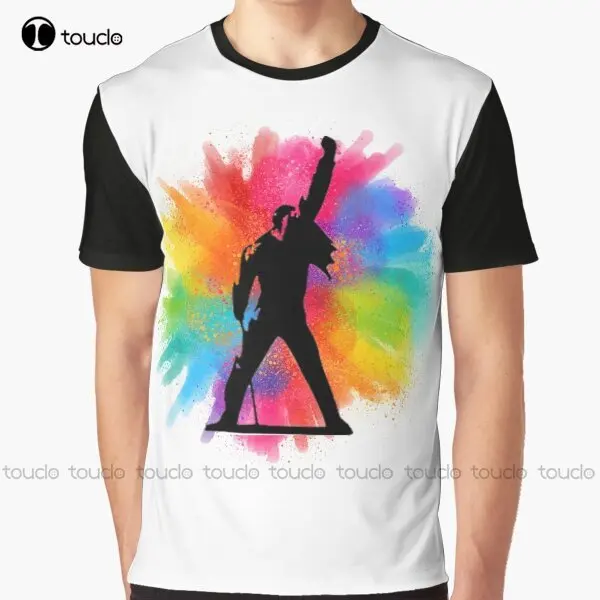 Freddie Mercury Pride Queen Graphic T-Shirt Custom Aldult Teen Unisex Digital Printing Tee Shirts Christmas Gift Xs-5Xl Tshirt