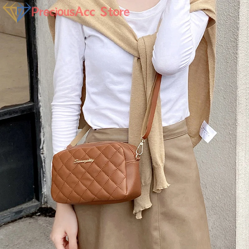 Women's Small Crossbody Bag Tassel Shoulder Purse with Embroidered Pattern Casual Messenger Handbag for Daily Outings