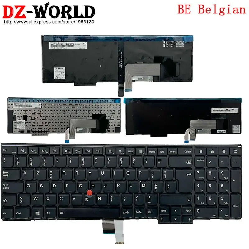 

Клавиатура BE с подсветкой для Lenovo Thinkpad L540 L560 L570 E531 E540 P50S T560 W540 T540P W541 T550 W550S 04Y2393 00PA622