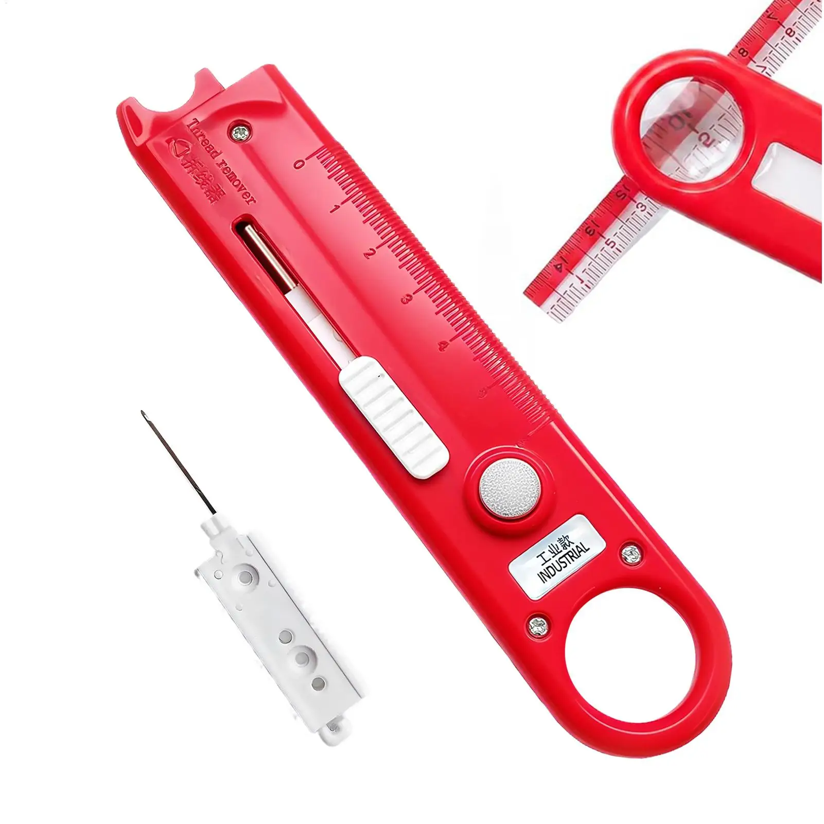 4 In 1 Automatic Sewing Needle Threader With Built-In Ruler And Magnifier Sewing Machine Needle Threader For Elderly Beginner