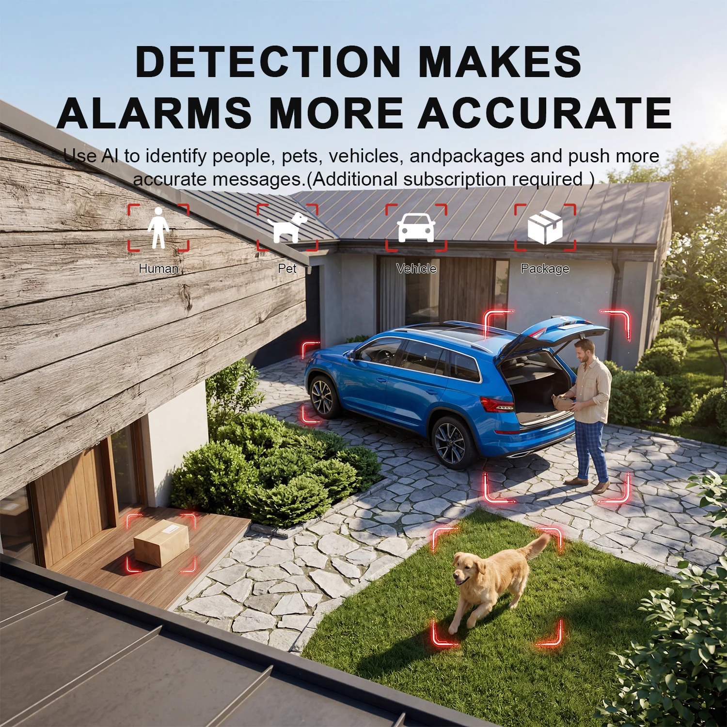 Woolink Wireless Security Camera Outdoor 3MP Solar Battery WIFI Surveillance Camera Full Color Night Vision PIR Huam Detection