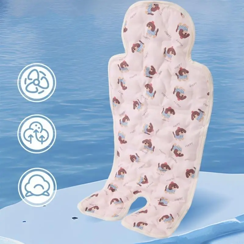 581F Universal Baby Cooling Pad Pushchair Liner Soft & Comfortable Pram Cart Cushion for Strollers and Dining Chairs
