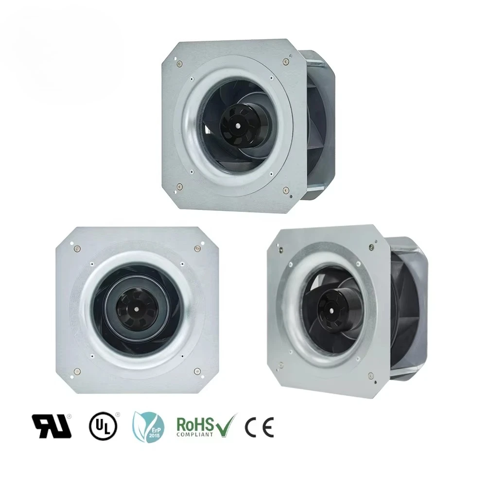 Radialventilator, Kunststoffhalterung, 230 V, Kanalventilator, freistehend, IP55, OEM 450 mm, Hochdruck, 650 Pa, EC-Motor