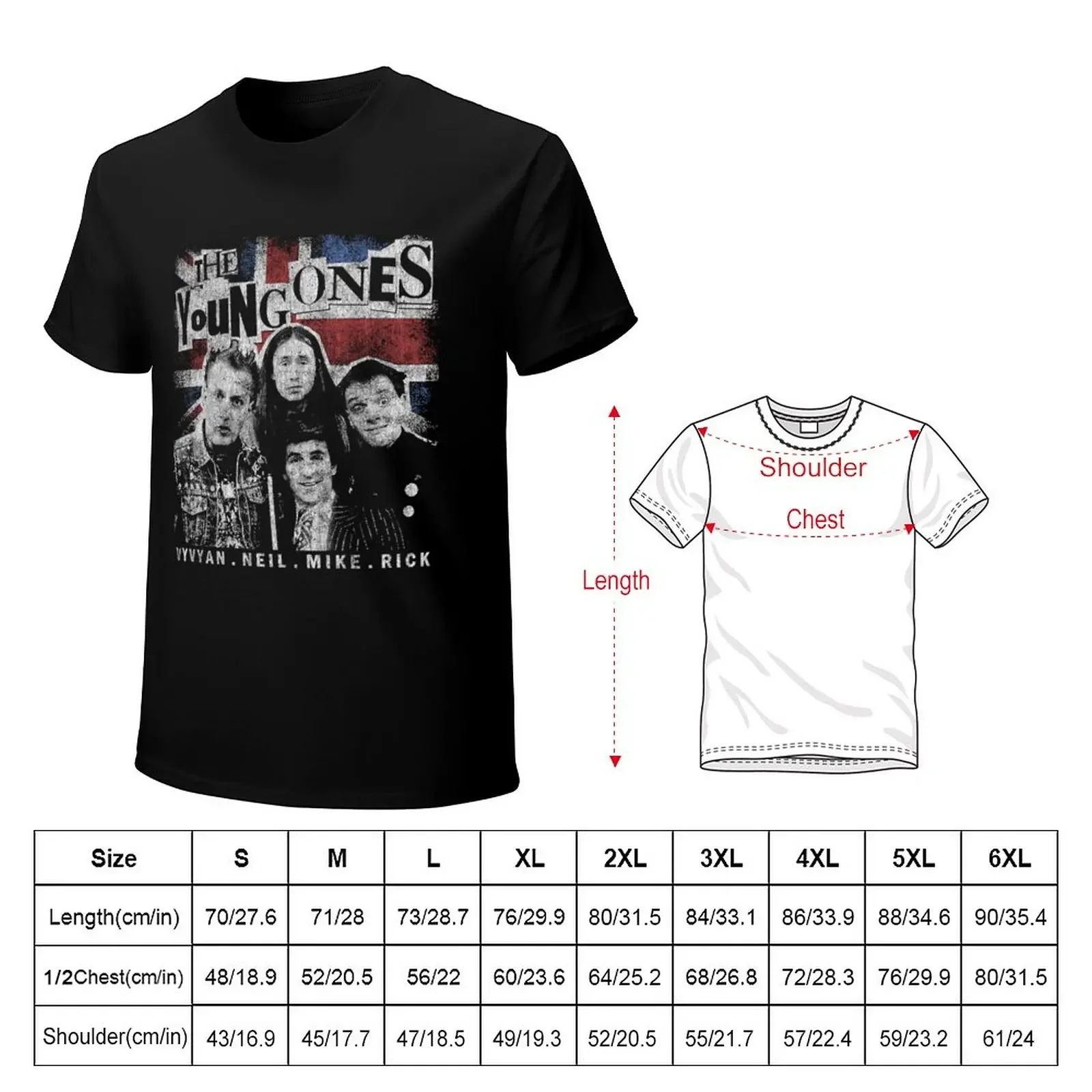 The Young Ones, Vyvyan bastard, comedy T-Shirt tops graphic t shirt sweat shirts mens workout shirts