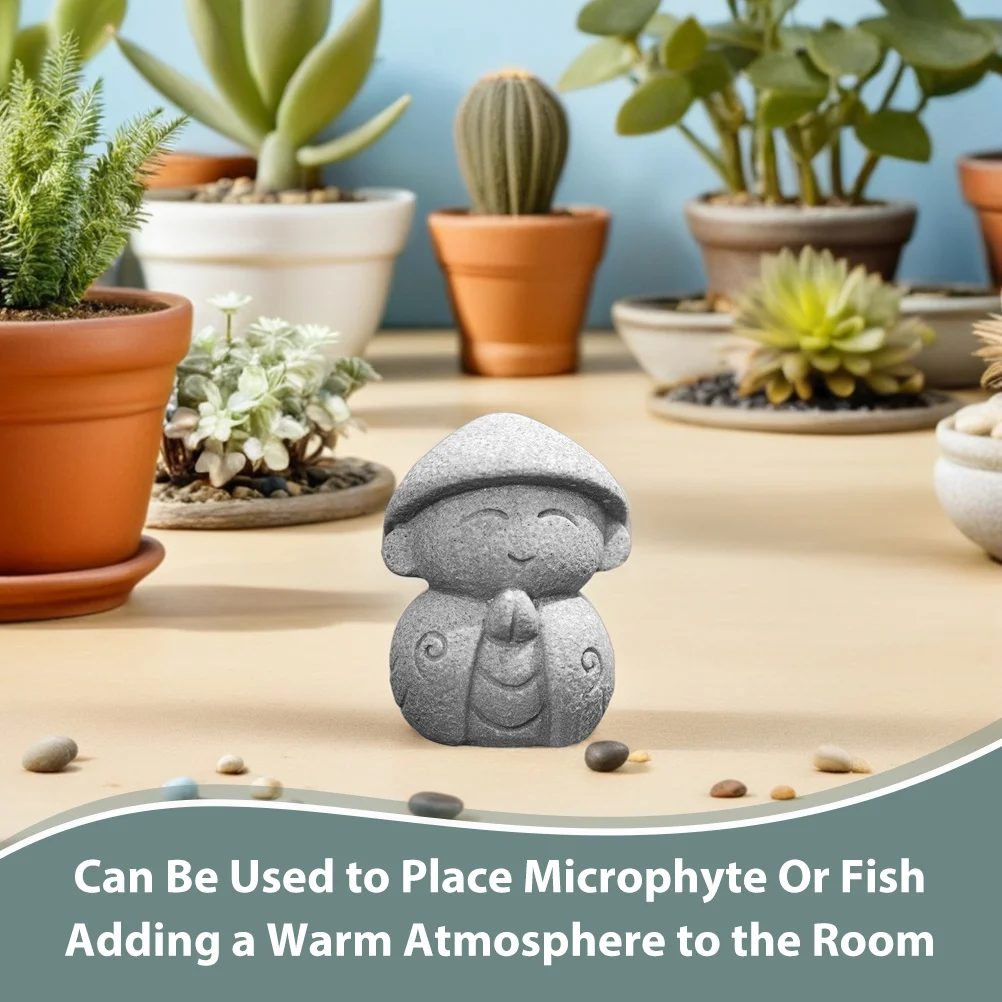 زخرفة حجر مايتريا بوذا الصغيرة، ديكور بوذا الحجري المتين، ديكور إبداعي لسطح المكتب المدمج للمنزل والمكتب