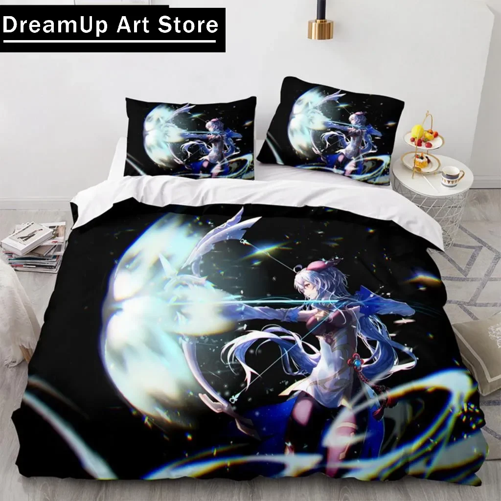 

Genshin Impact 3D Anime Bedding Set Comfortable Quilt Cover Twin Full Queen King Pillowcase For Duvet Cover Duvet Cover