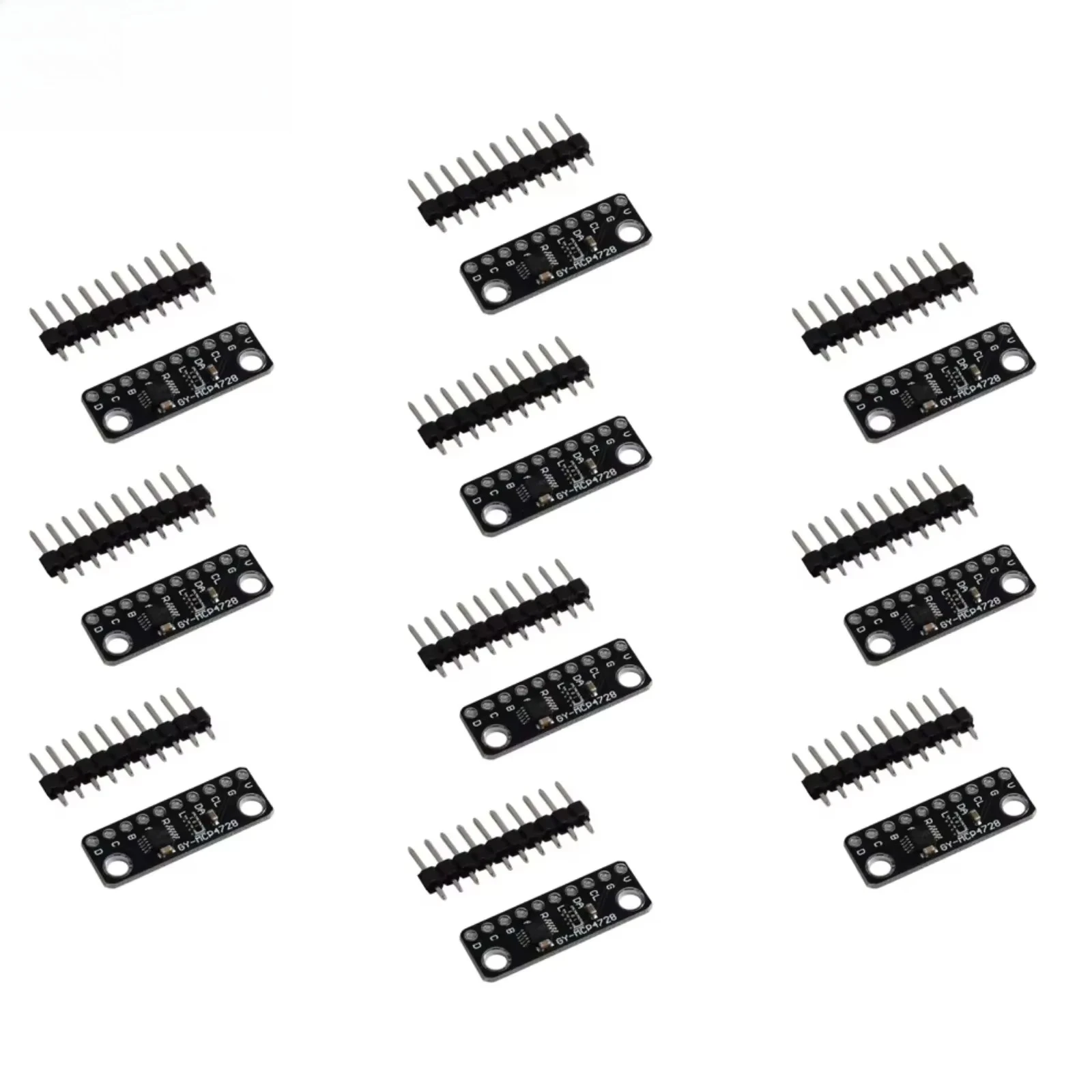 1/2/5/10pcs GY-MCP4728 12-Bit I2C DAC Breakout Module with EEPROM for Sensor Calibration