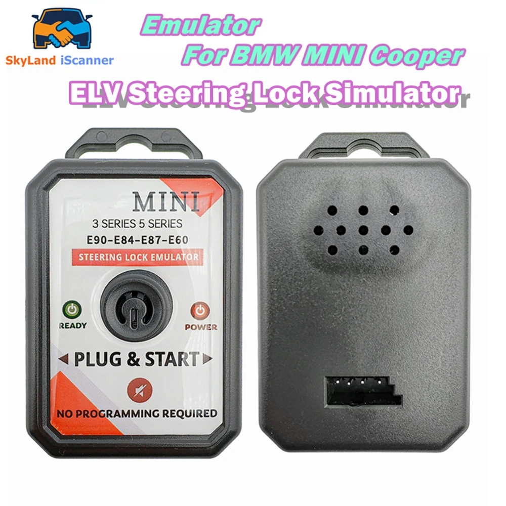 New ELV ESL Steering Lock Emulator for BMW MINI Cooper E60 E84 E87 E90 3 and 5 Series No Programming Plug Start Super practical