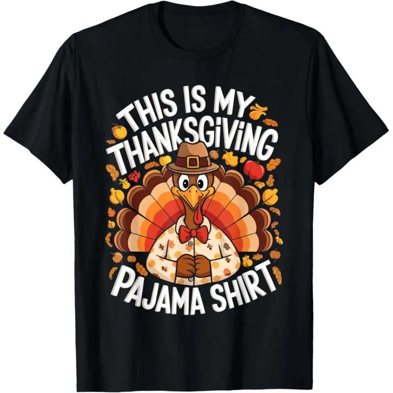 

This Is My Thanksgiving Pajama Shirt Adult Kid Men Women Pjs T-Shirt