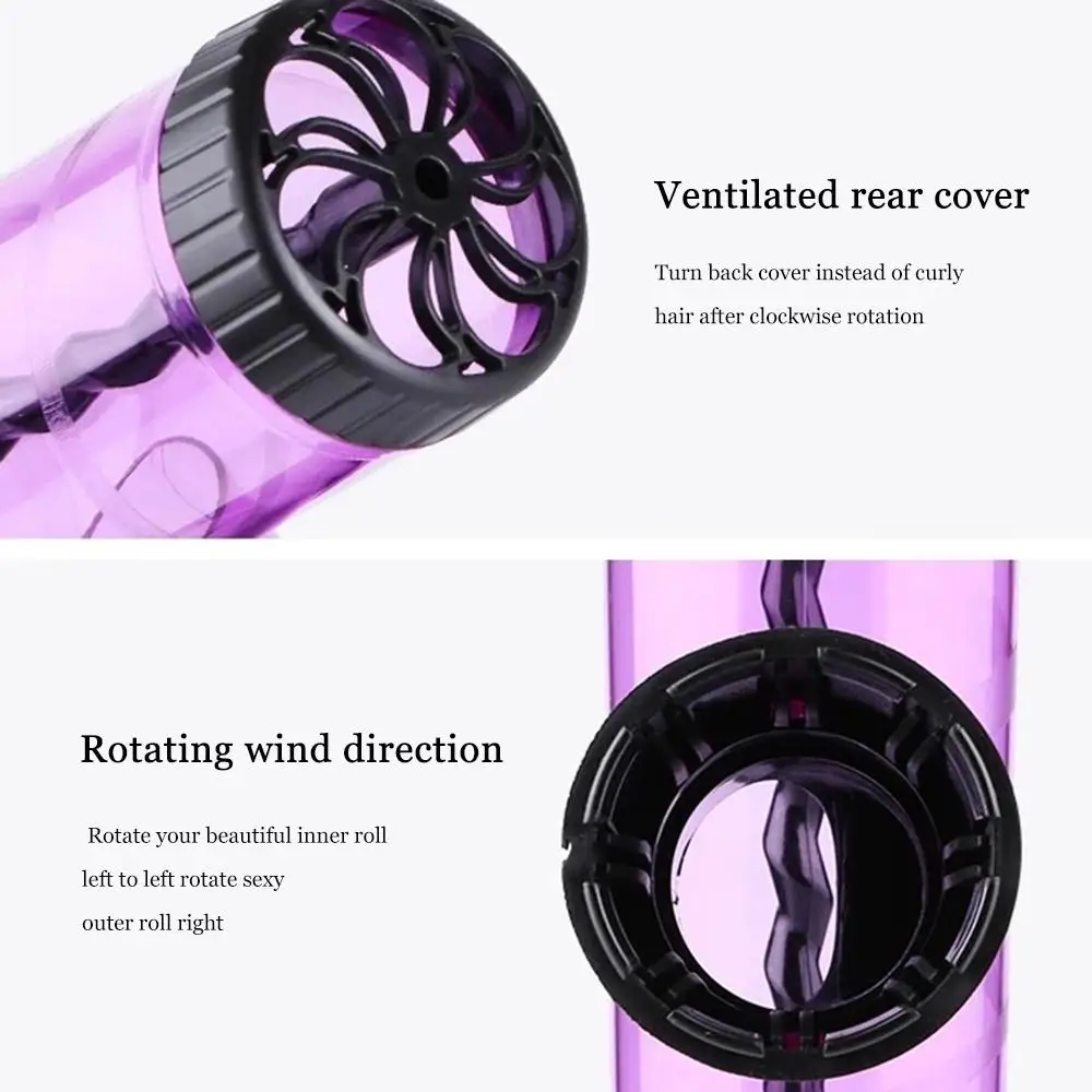 Hair Dryer Curls Diffuser Wind Spin Roller Automaticr With 2 Curl Sticks Hair Curler Styling Tool Curly Drying Blower Tools