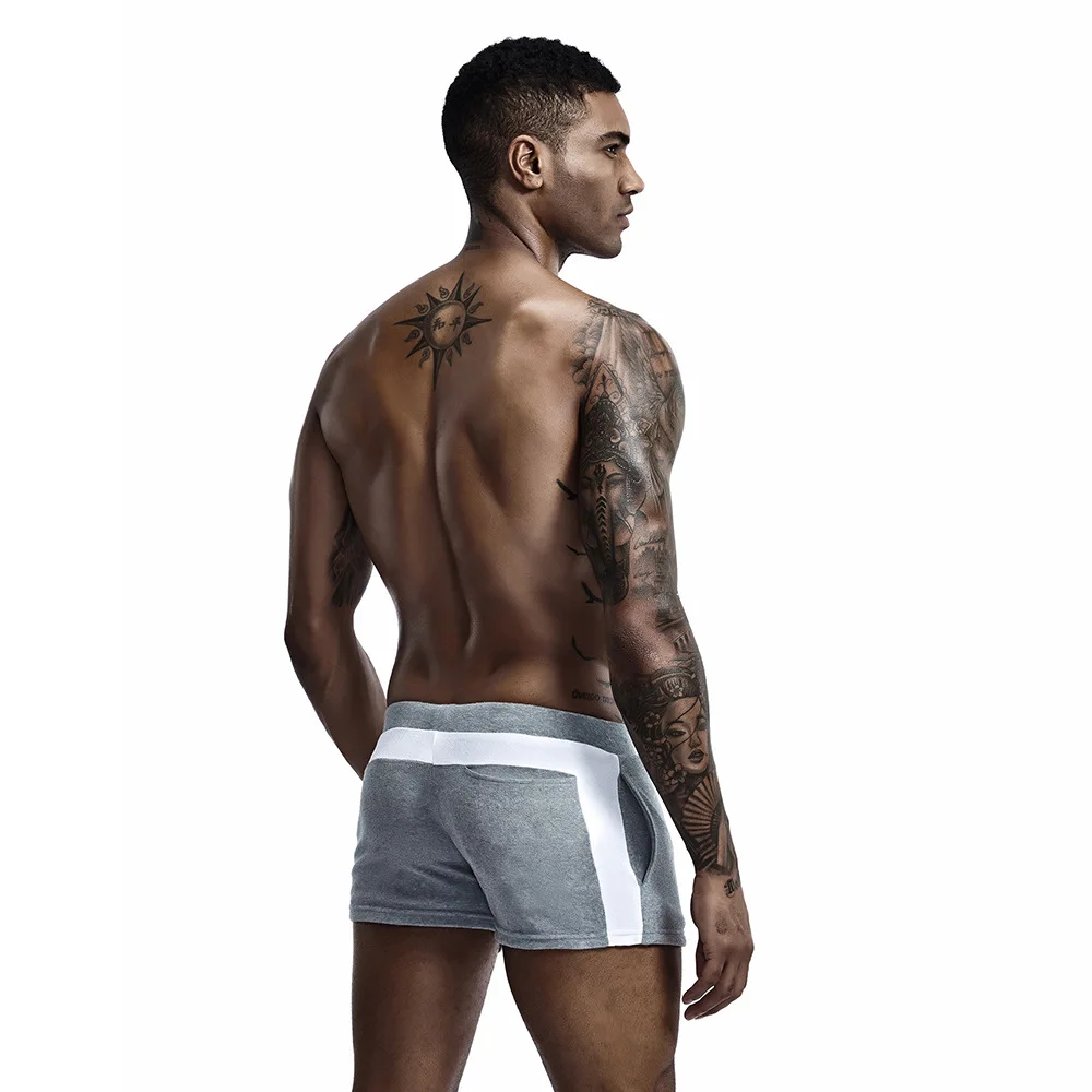 SEOBEAN Men’s Loungewear Shorts Terry Cloth Loungewear Boxer Briefs Men Comfortable Soft Breathable Outerwear Pyjama for Male