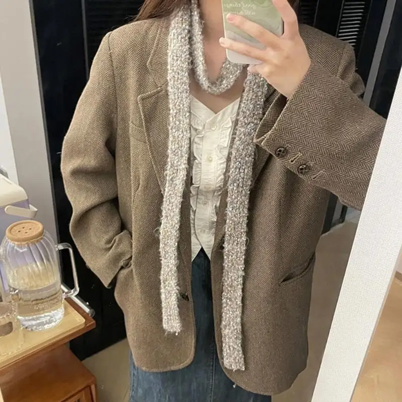 

652F Scarf Skinny for Women Belt Necktie Neck Scarf Handbag Choker Scarf Scarf Belt