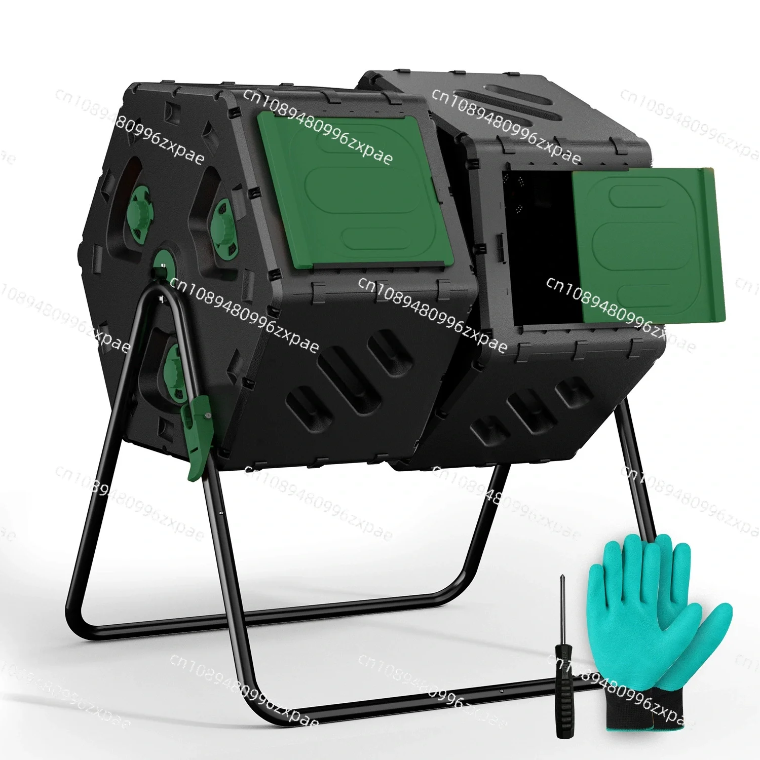 Compost box roller garden double barrel large warehouse door compost inverted barrel garden compost