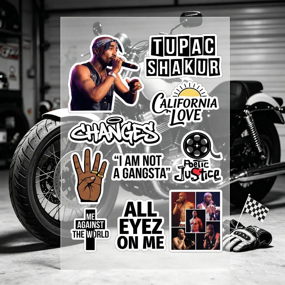 Rapper 2Pac T-Tupac Shaku Stickers Laptop Stickers Wall Stickers Easy-tear Stickers