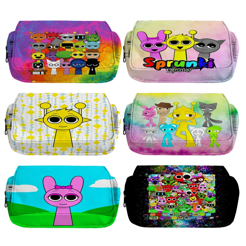 sprunki-saco-de-lapis-incredibox-meninos-casos-escolares-menina-coreano-papelaria-titular-saco-criancas-caneta-caso-estudantes-material-escolar