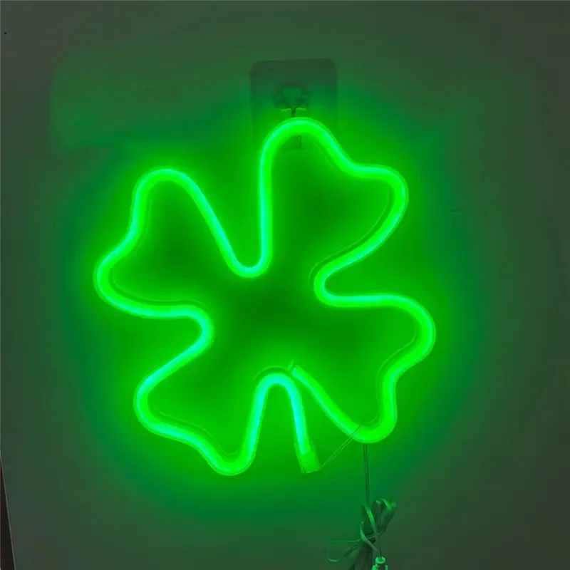 M11K-Green LED Neon Sign USB/Battery Powered LED Light For Bedroom Room Decoration Gift Night Light Party Holiday