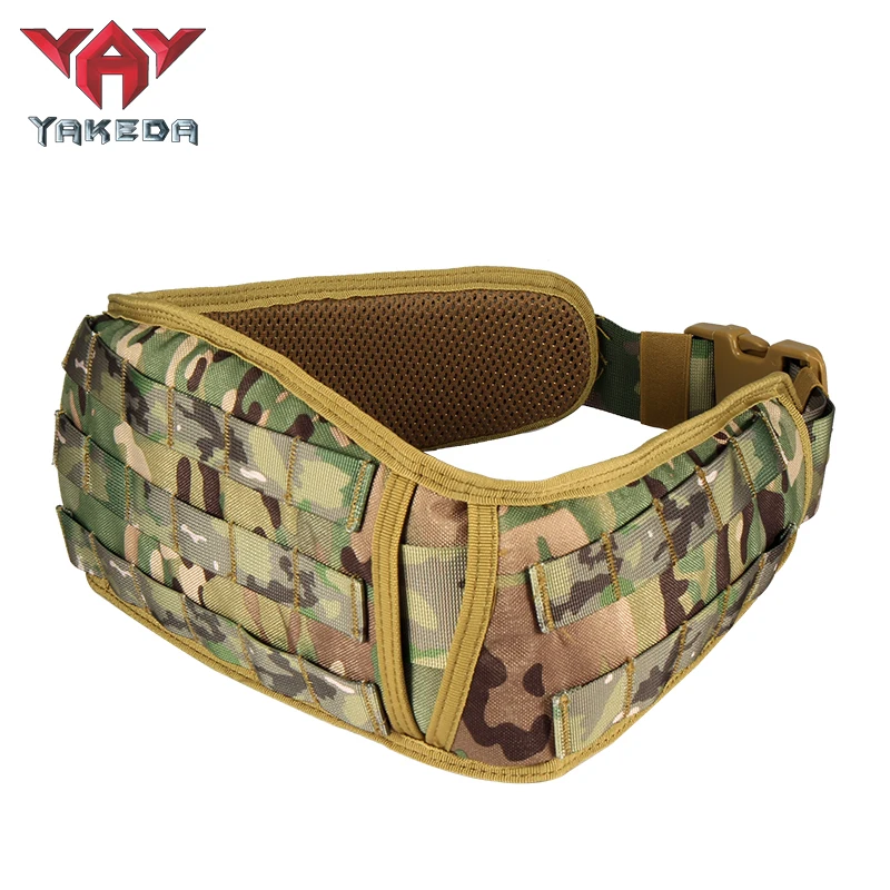 Yakeda Hunting Gadget Pouch Waist Bag Adjustable MOLLE Padded Patrol Duty Belt Combat Tactical Utility with Holster