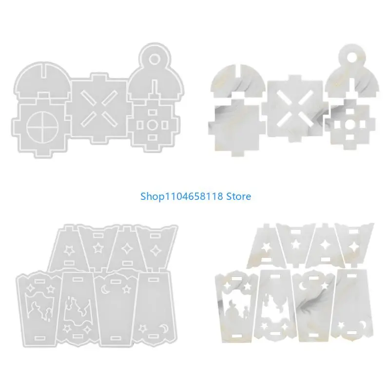 

Arabic Inspire Lantern Shaped Silicone Mould for Home Decoration