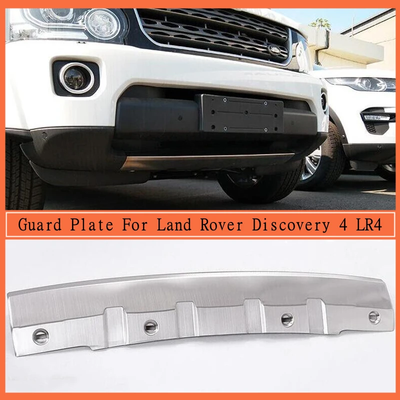 Front Bumper Guard Plate For Land Rover Discovery 4 LR4 2014 2015 2016 2017 Protector Anti-impact Stainless Steel Accessories