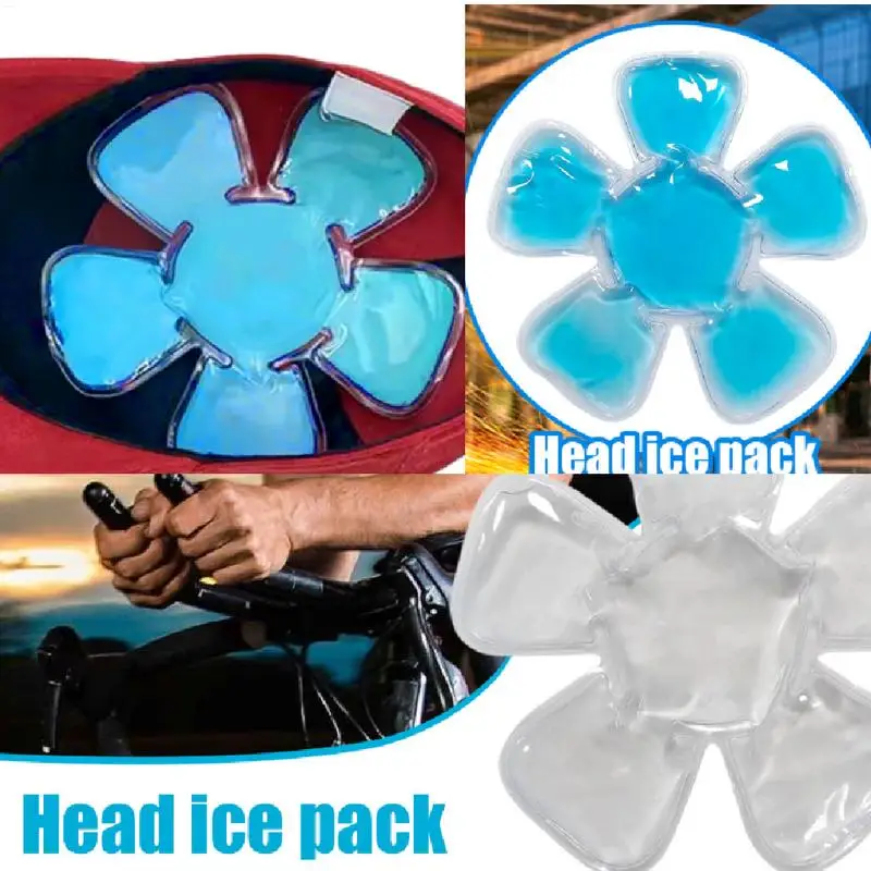 

Cold Compress Gel Ice Pack Cool Riding Helmet Ice Pack Head Ice Pack Headache Cool Down Cold Pack for Soothing Outdoor Reusable