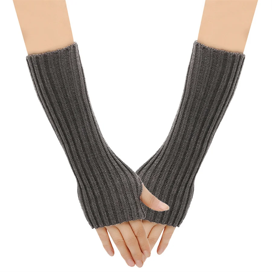 Armstulpen Herbst Winter Manschetten Hand Ärmel Lange Wolle Handschuhe Männer Frauen Stricken Ärmel Warme Elastische Mode Dame Sexy