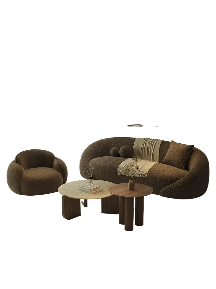 

Medieval style curved special-shaped small sofa beauty salon lobby clothing store hotel homestay office