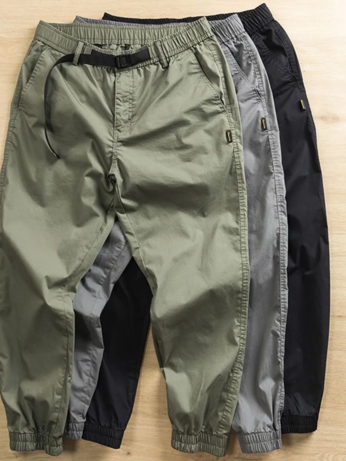 Casual Cotton Work Trousers Loose Fit Spring Autumn Lightweight Wear Resistant Outdoor Outdoor Leisure Pants for Men